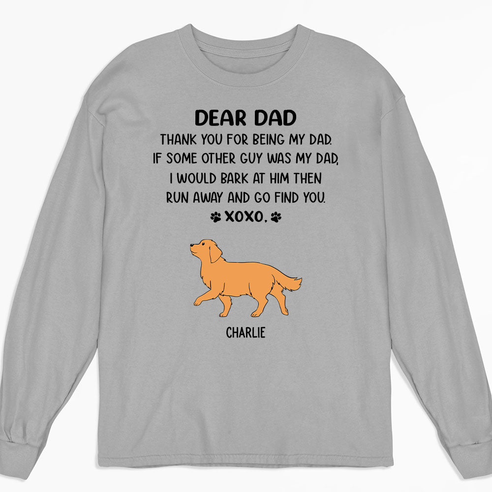 Dear Mom Xoxo - Customizable Personalized Long Sleeve T - shirt for Pet Lovers
