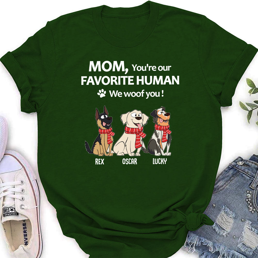 To My Favorite Human - Customizable Personalized Women's Pet Lover T-shirt