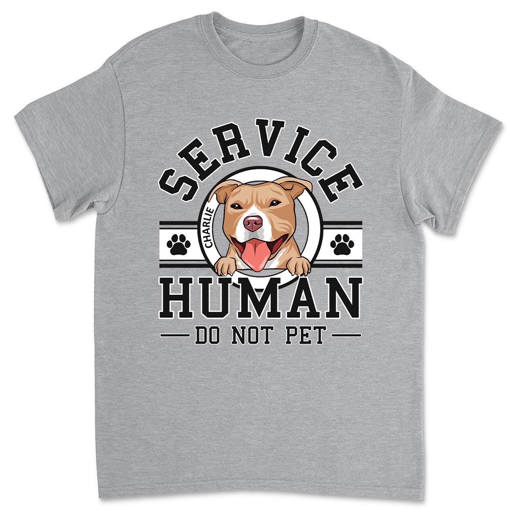 Customizable Premium Dog Service Human Logo T-shirt - Ideal Gift for Pet Lovers