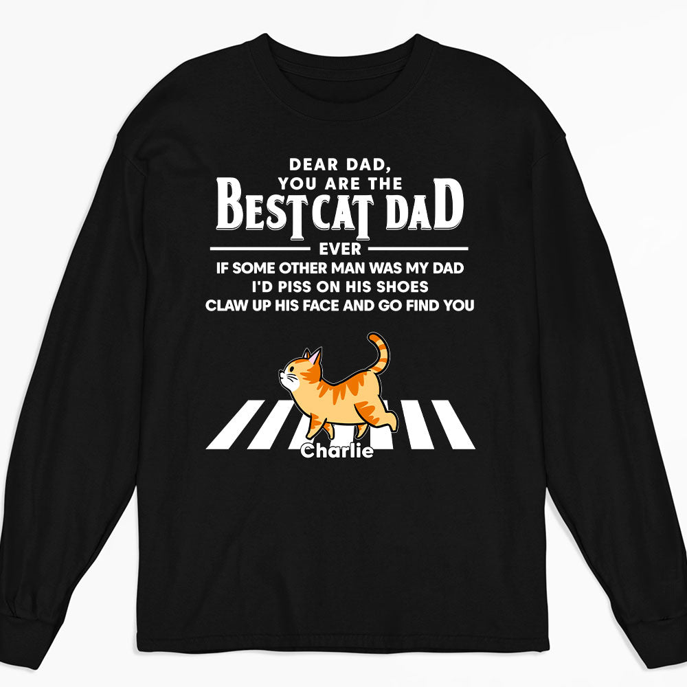 Personalized Custom Long Sleeve T-shirt - Cats Go Find You for Pet Lovers