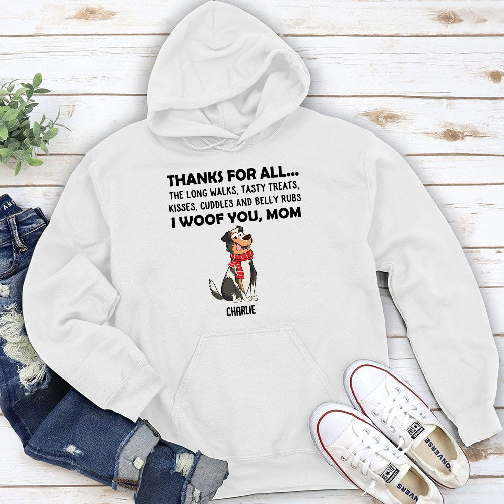 Personalized Custom 'Thanks For All' Hoodie - Ideal Gift for Pet Lovers
