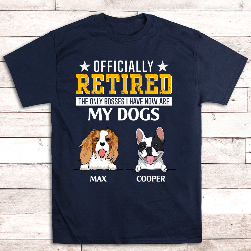 Officially Retired - Customizable Personalized Unisex Pet Lover T-shirt