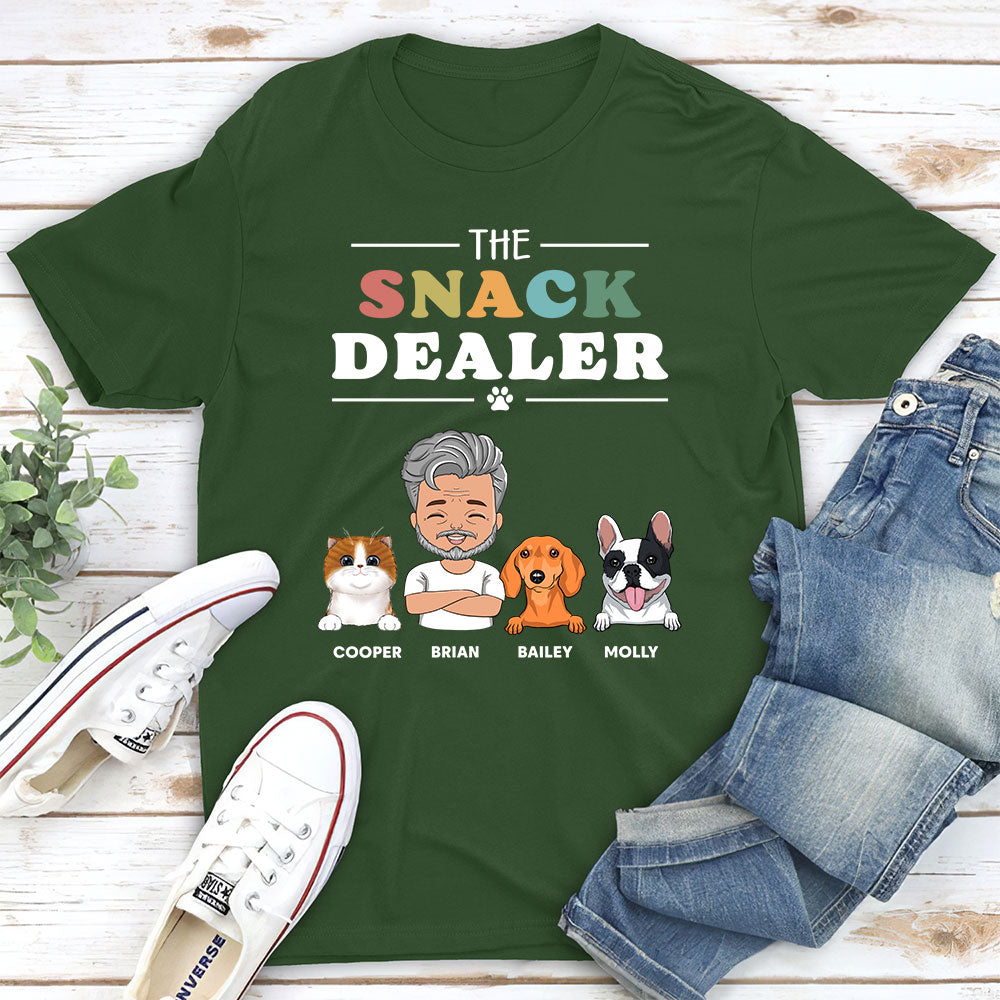 Customizable Unisex Pet Lover's Personalized T-shirt - Ideal Pet Snack Dealer Gift