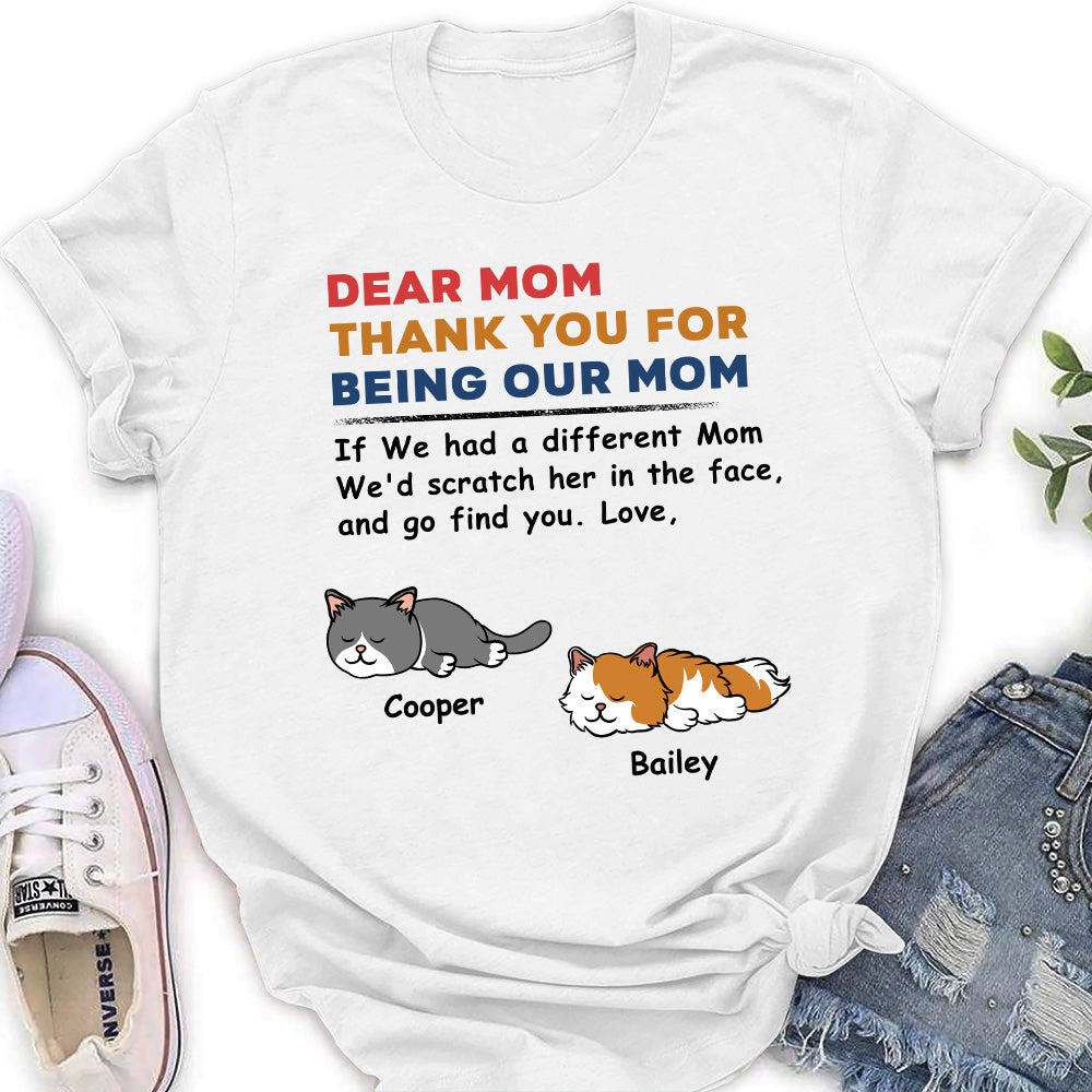 Personalized Custom Women's 'Claw Her Face' T-shirt - Ideal Gift for Pet Lovers