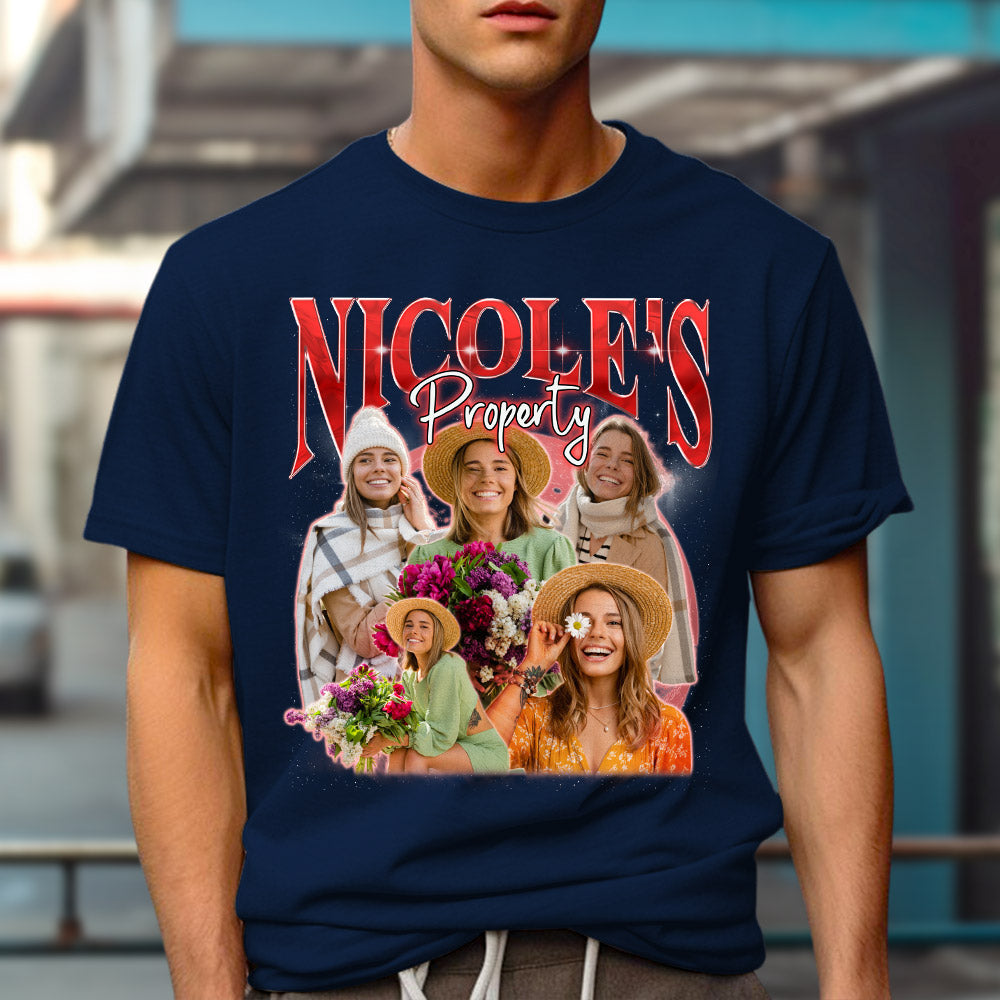 Custom Face Vintage Unisex Personalized T - shirt: Version 1