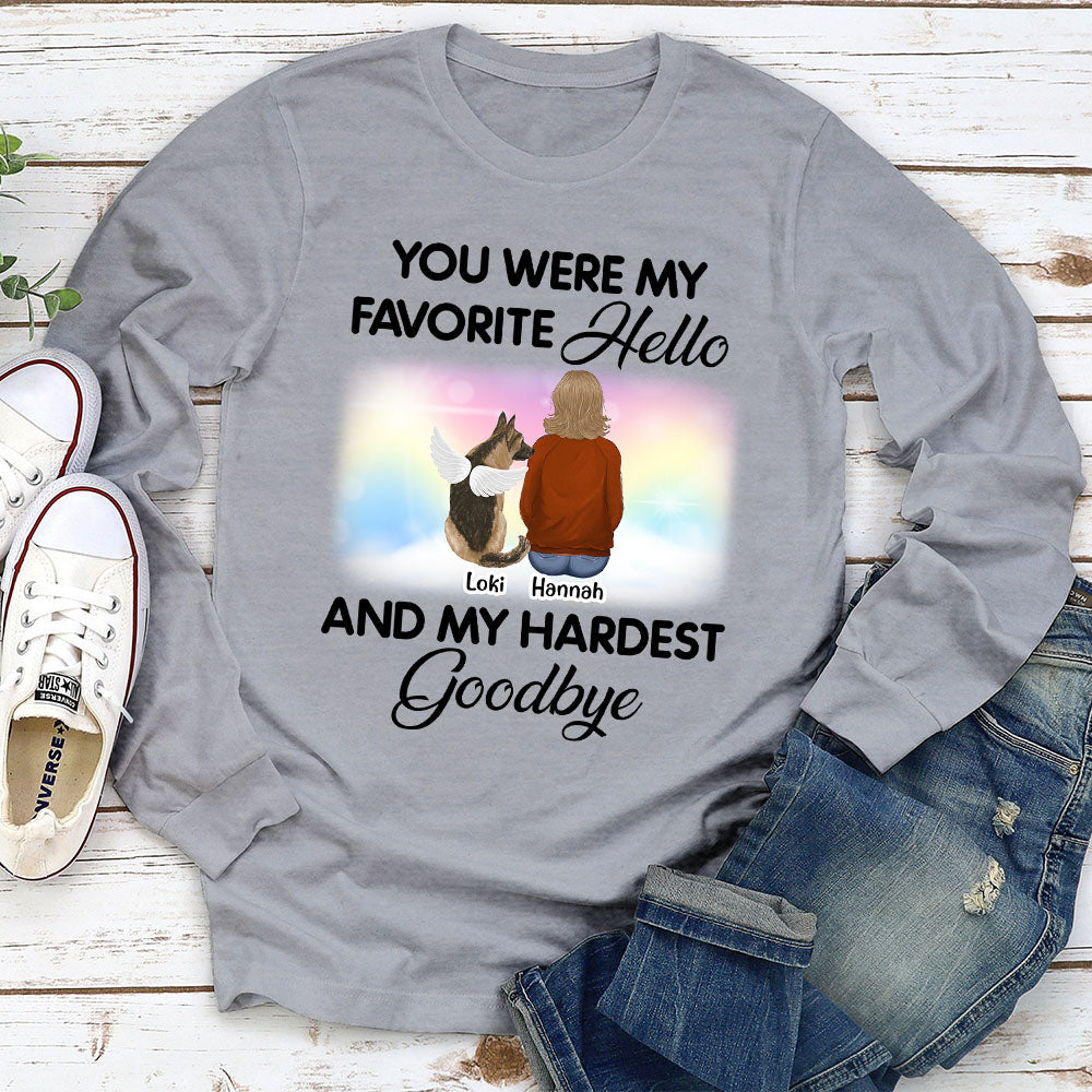 Personalized Custom Long Sleeve T-shirt: Ideal Gift for Pet Lovers