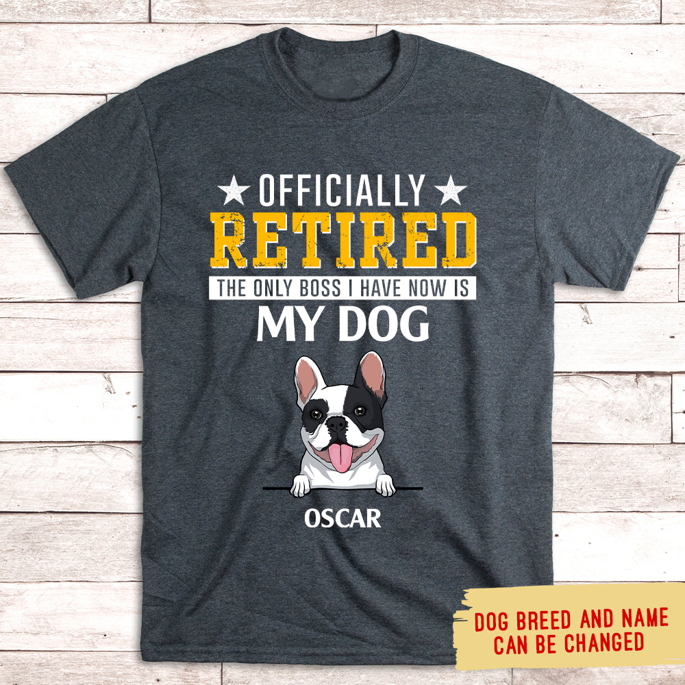 Officially Retired - Customizable Personalized Unisex Pet Lover T-shirt