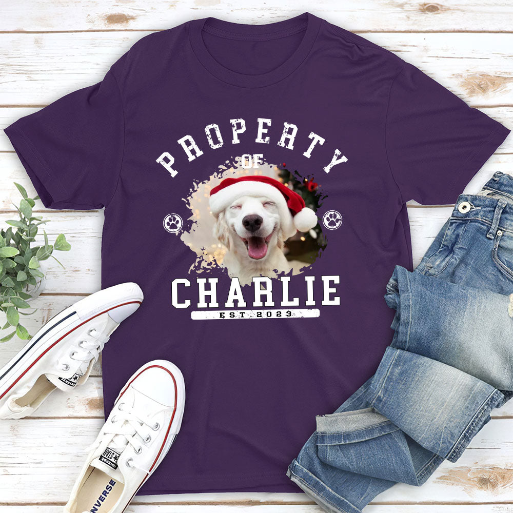 Pet Property - Customizable Unisex Personalized T - shirt for Pet Lovers