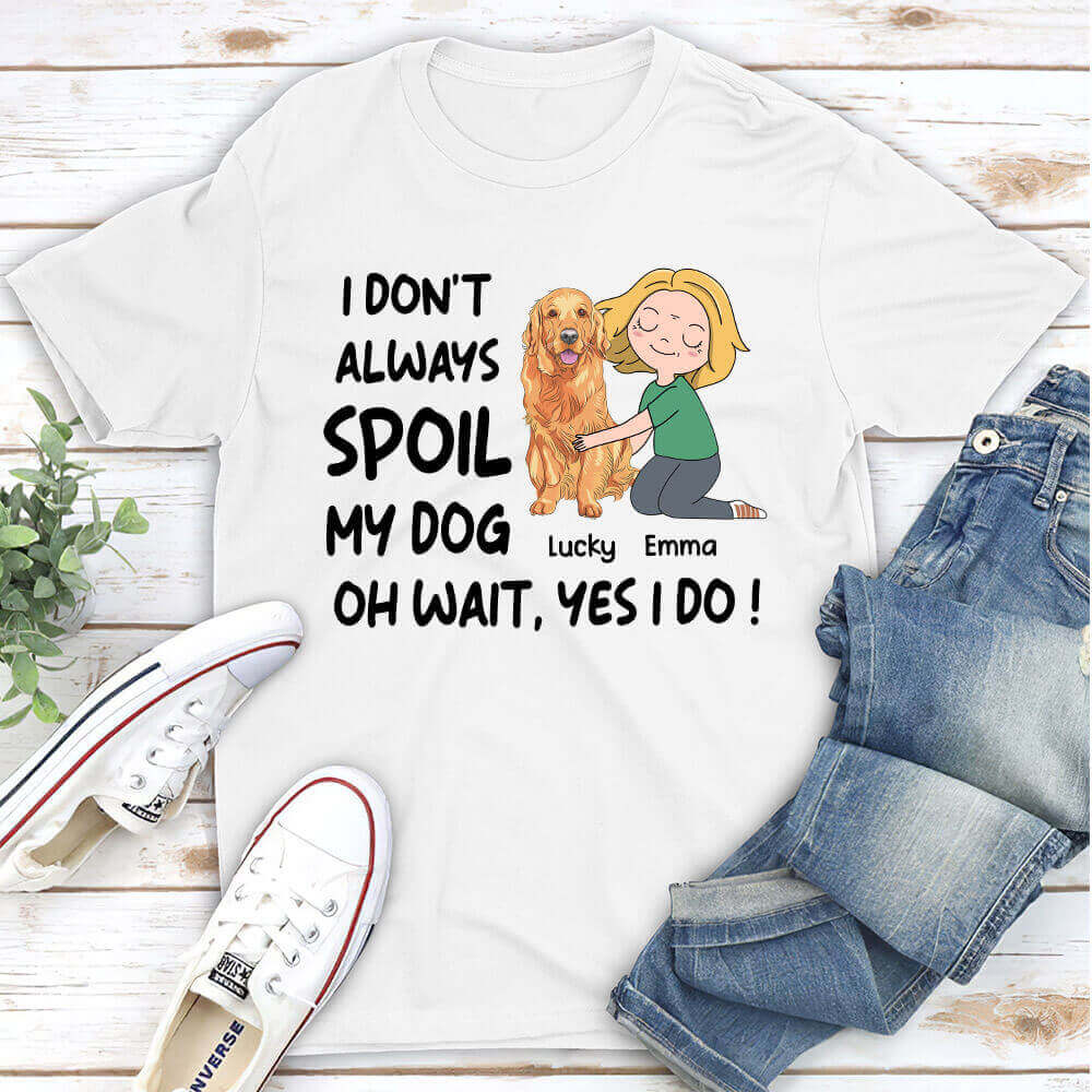 Spoil Your Dogs with Customizable Unisex Personalized T - shirts