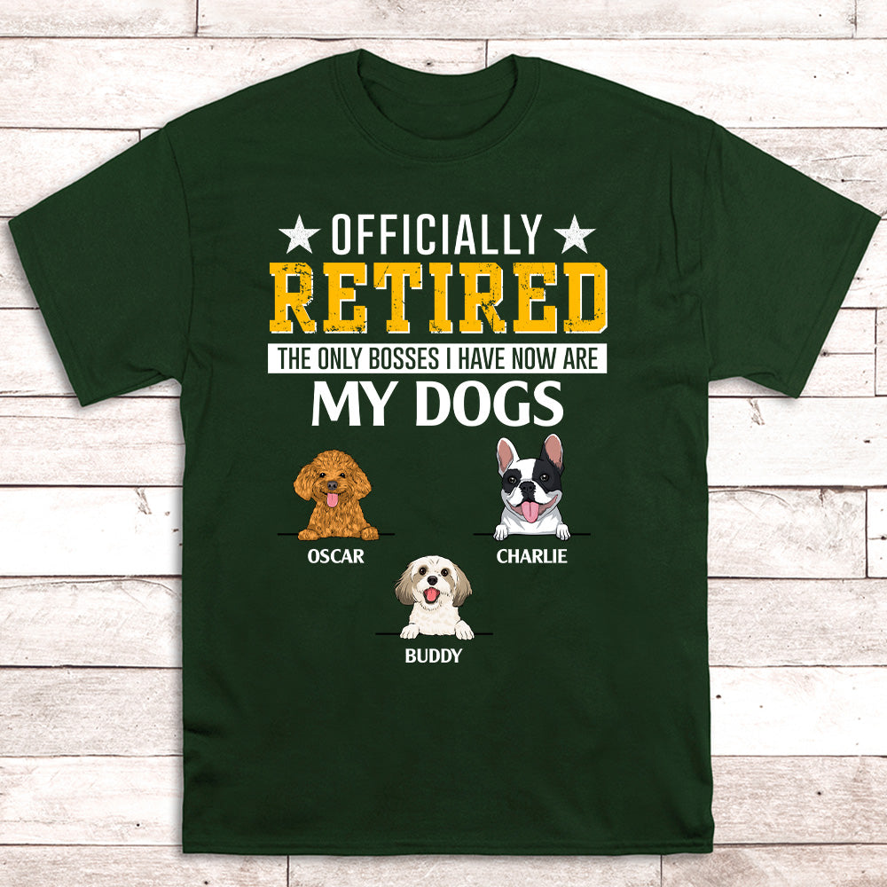 Officially Retired - Customizable Personalized Unisex Pet Lover T-shirt