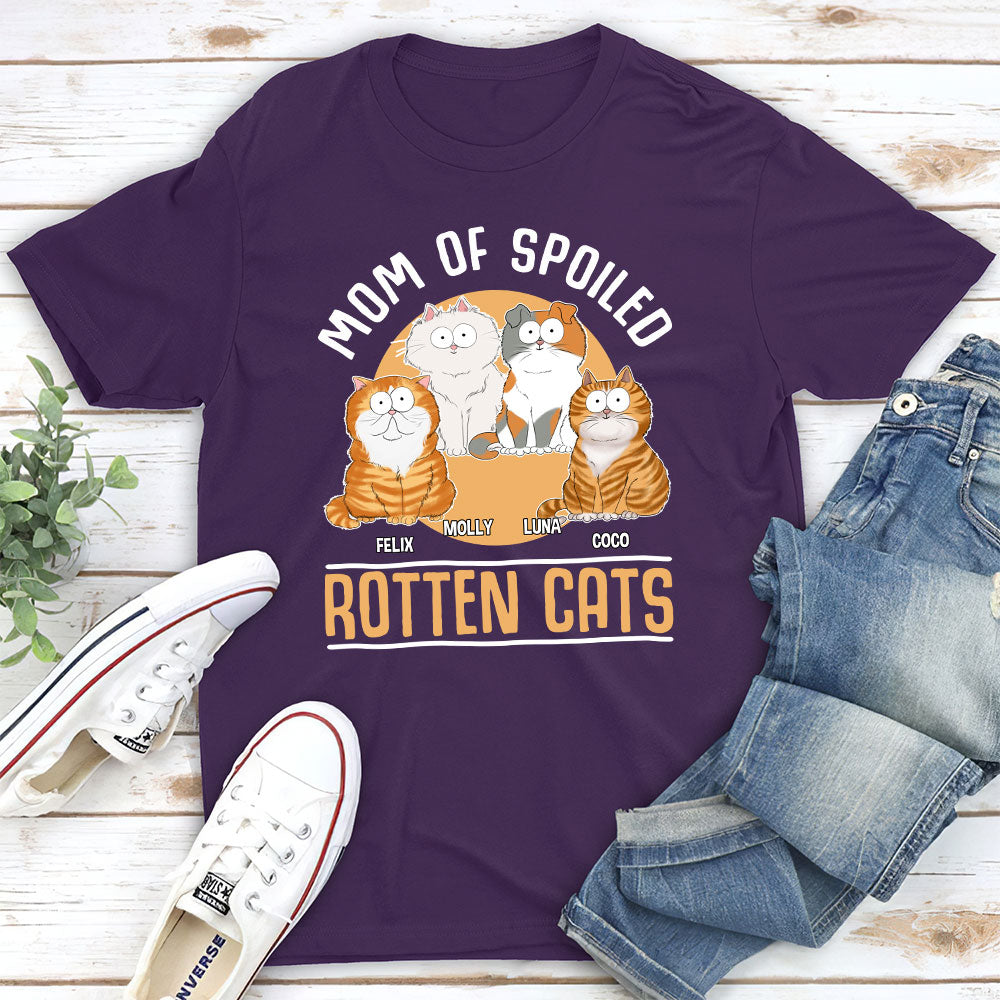 Personalized Custom Unisex 'Mom Of Spoiled Cat' T-shirt - Ideal Gift for Pet Lovers