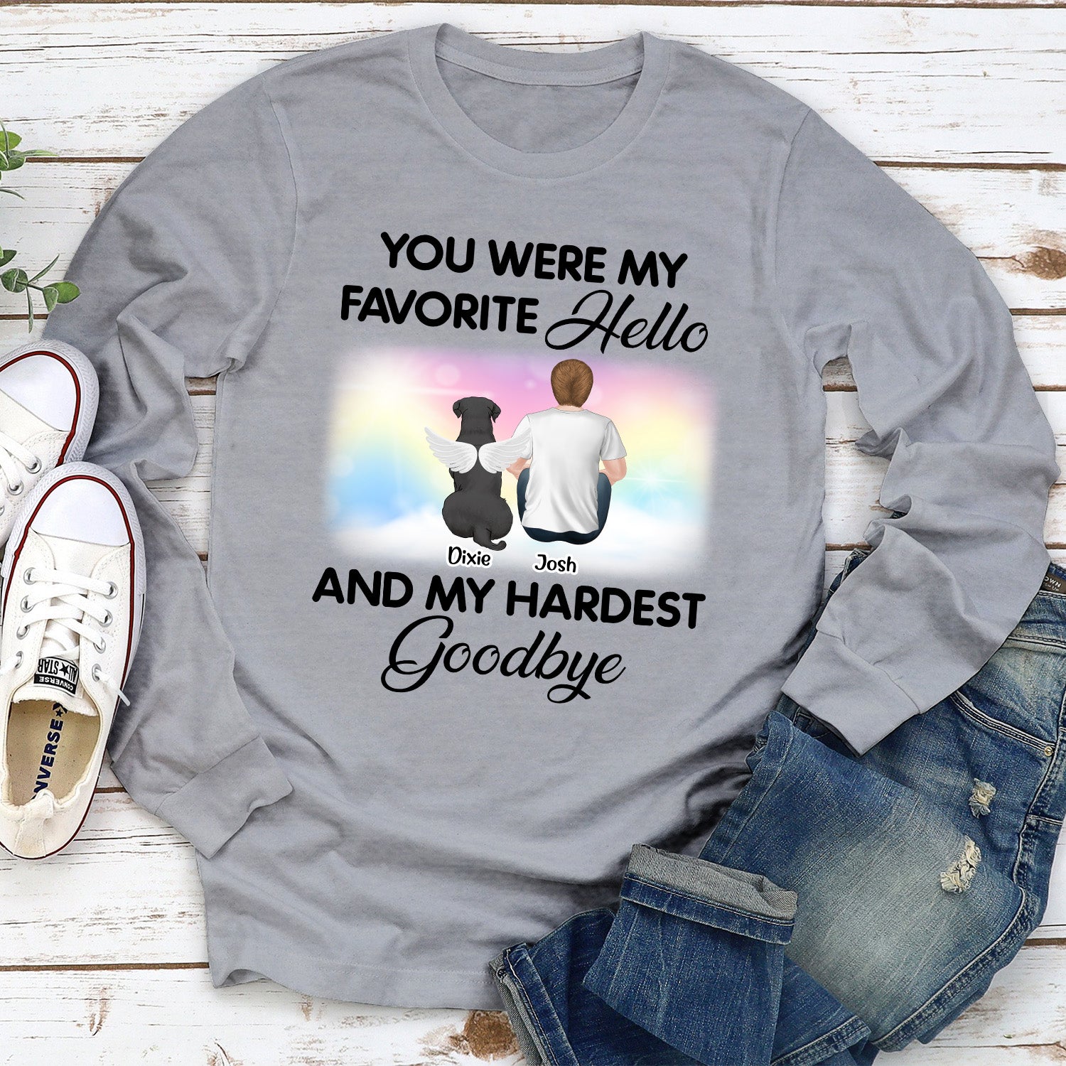 Personalized Custom Long Sleeve T-shirt: Ideal Gift for Pet Lovers