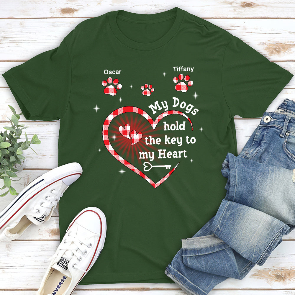 Personalized Custom Unisex 'My Dog Holds The Key' T-shirt - Ideal Gift for Pet Lovers