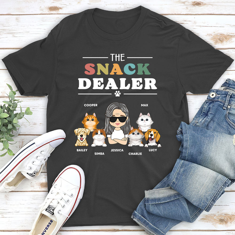 Customizable Unisex Pet Lover's Personalized T-shirt - Ideal Pet Snack Dealer Gift