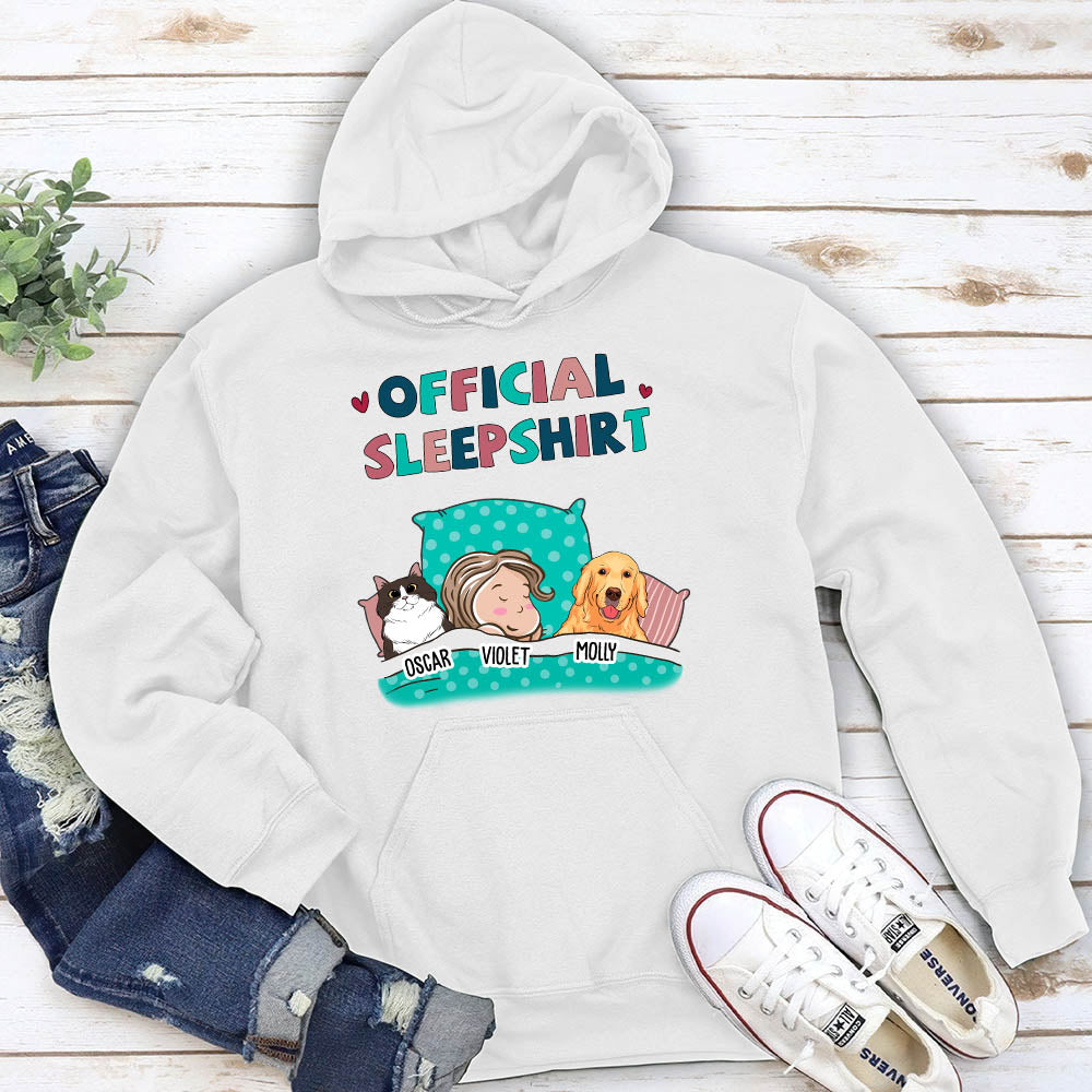 Personalized Custom Pet Lover's Official Sleep Hoodie