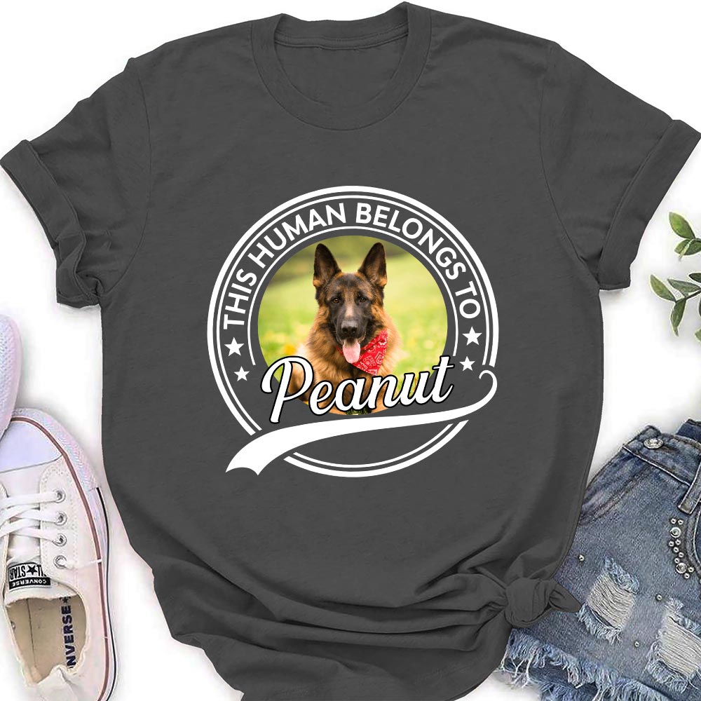 Personalized Custom Women's T-shirt with Pet Photos - Ideal Gift for Pet Lovers