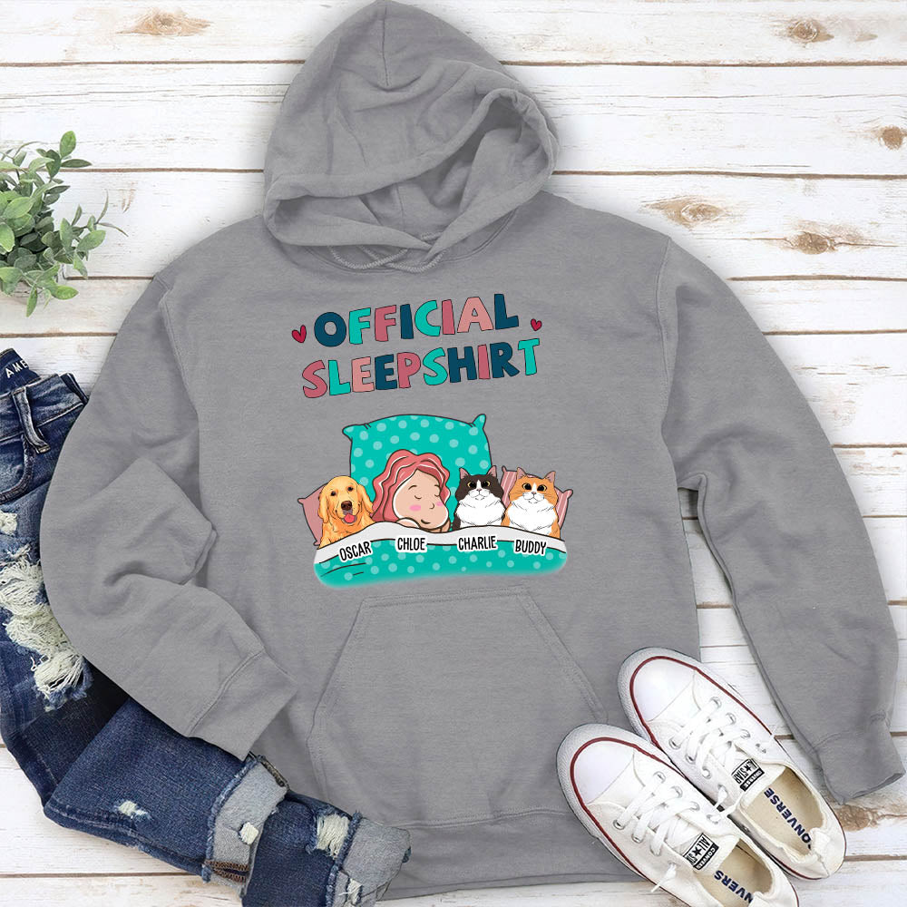 Personalized Custom Pet Lover's Official Sleep Hoodie