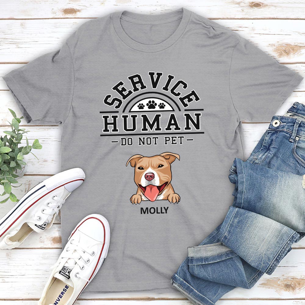 Customizable Dogs Service Human Logo Premium T-shirt for Pet Lovers