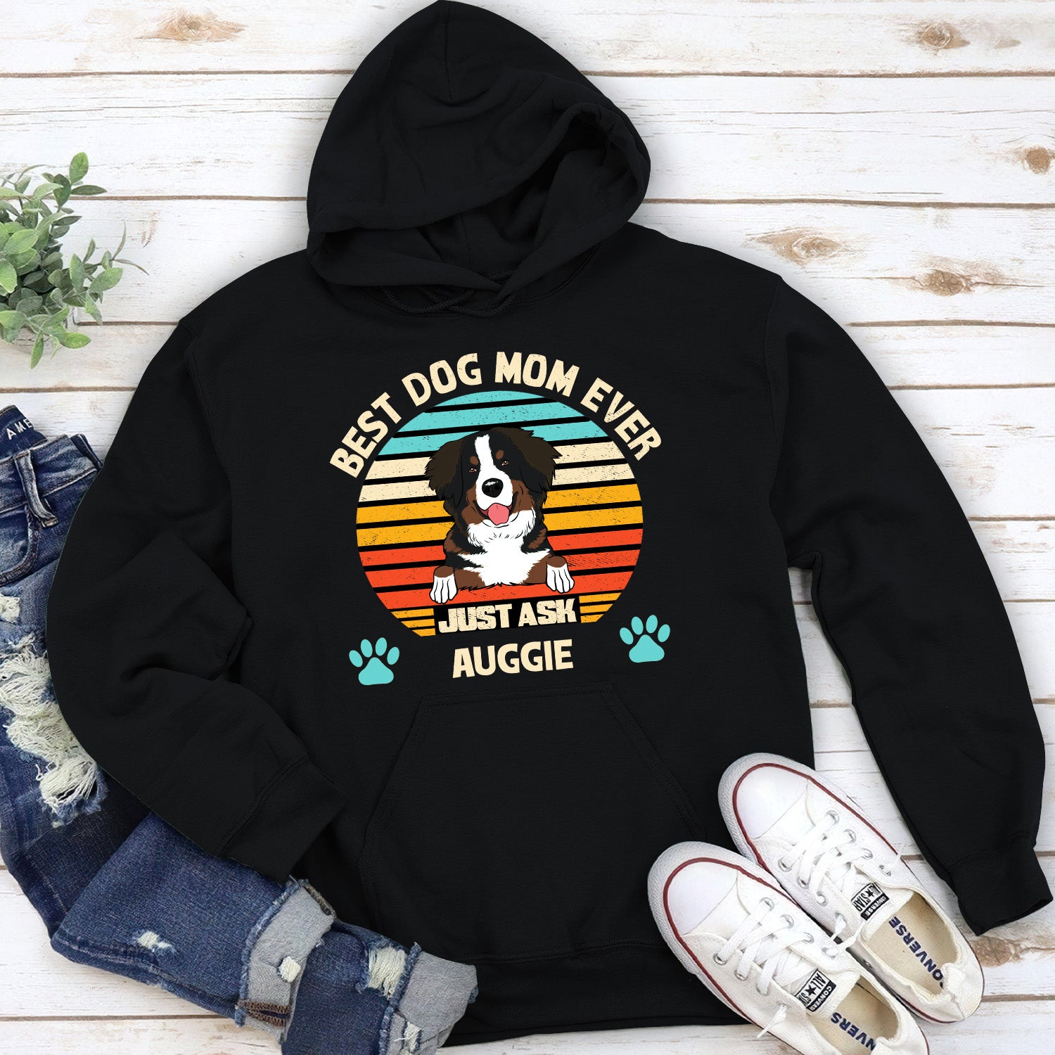 Best Dog Dad/Mom Ever - Customizable Personalized Hoodie for Pet Lovers