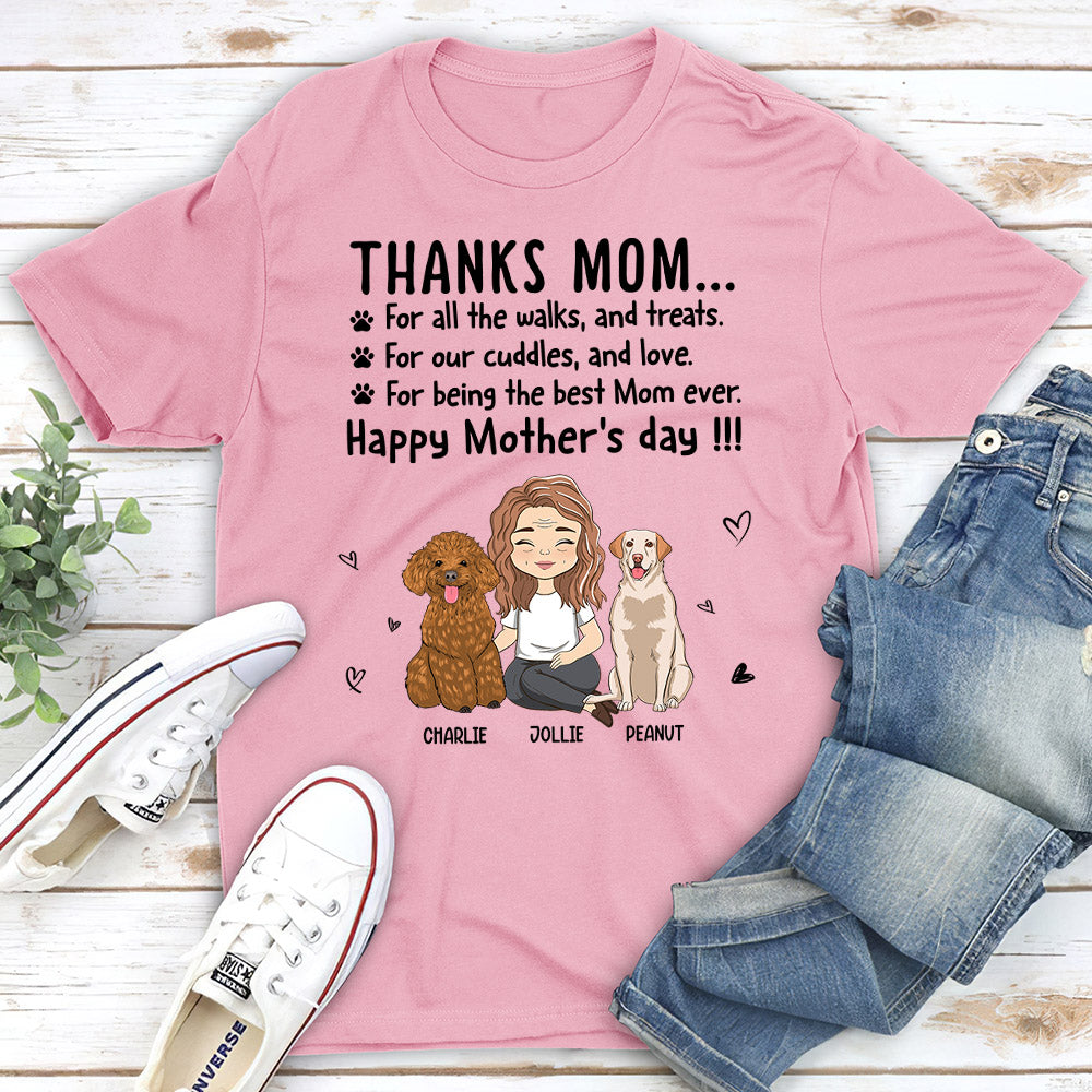 Thanks Mom - Customizable Unisex Personalized T - shirt for Pet Lovers