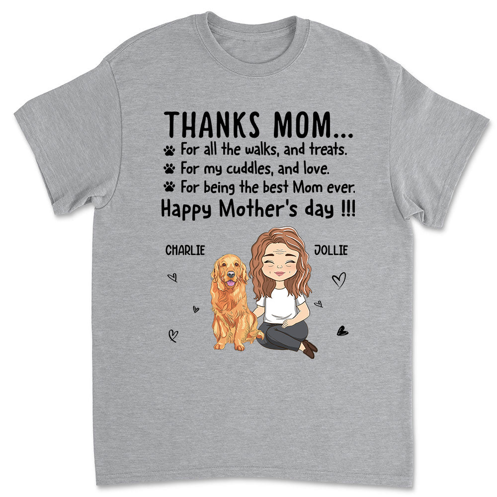 Thanks Mom - Customizable Unisex Personalized T - shirt for Pet Lovers