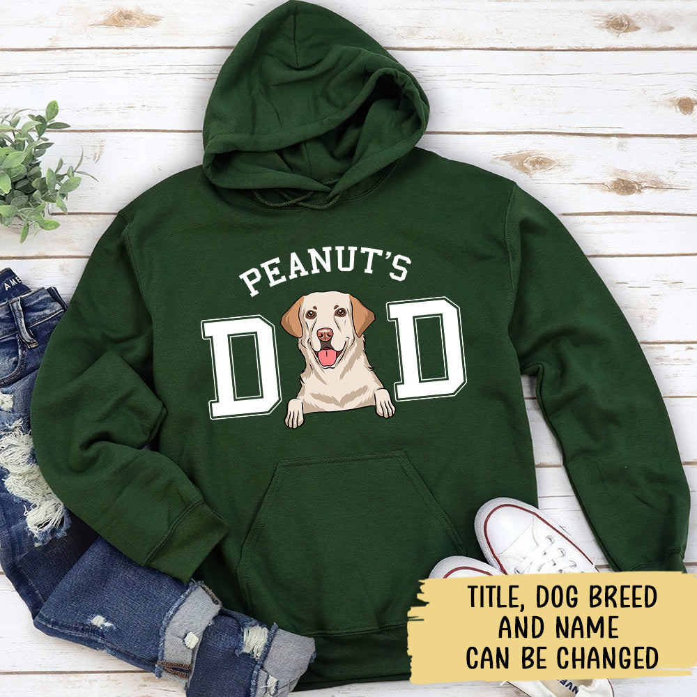 Customizable Dog Dad/Mom Basic Personalized Hoodie - Ideal Gift for Pet Lovers