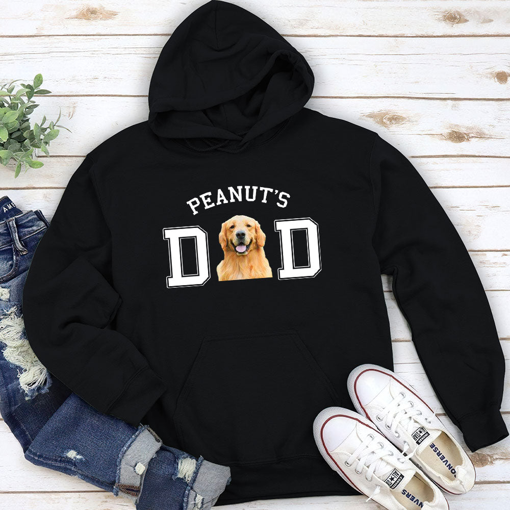 Personalized Custom Dad/Mom Basic Photo Hoodie - Ideal Gift for Pet Lovers