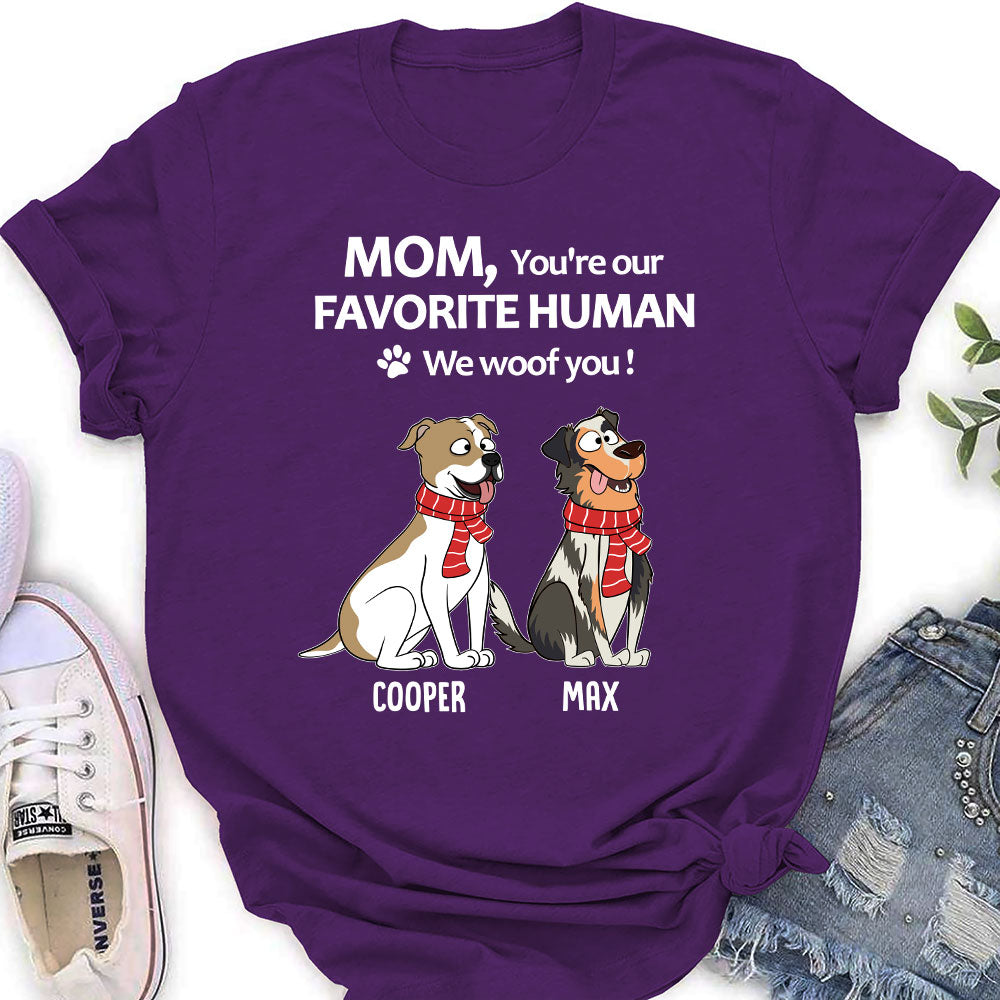 To My Favorite Human - Customizable Personalized Women's Pet Lover T-shirt