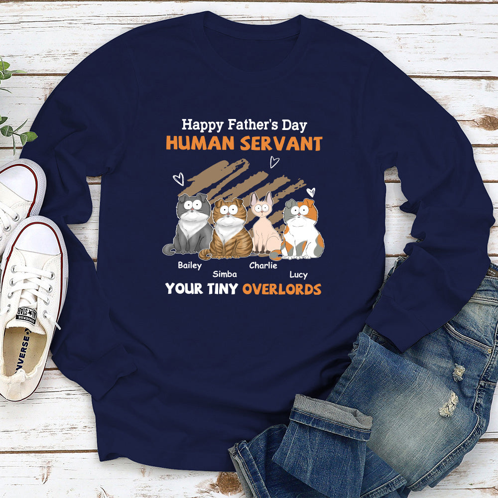 Personalized 'To My Human Servant' Long Sleeve T - shirt for Pet Lovers