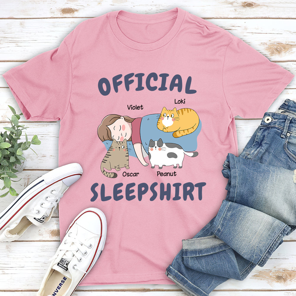 Customizable Cat Sleepshirt - Unisex Personalized T-shirt for Pet Lovers