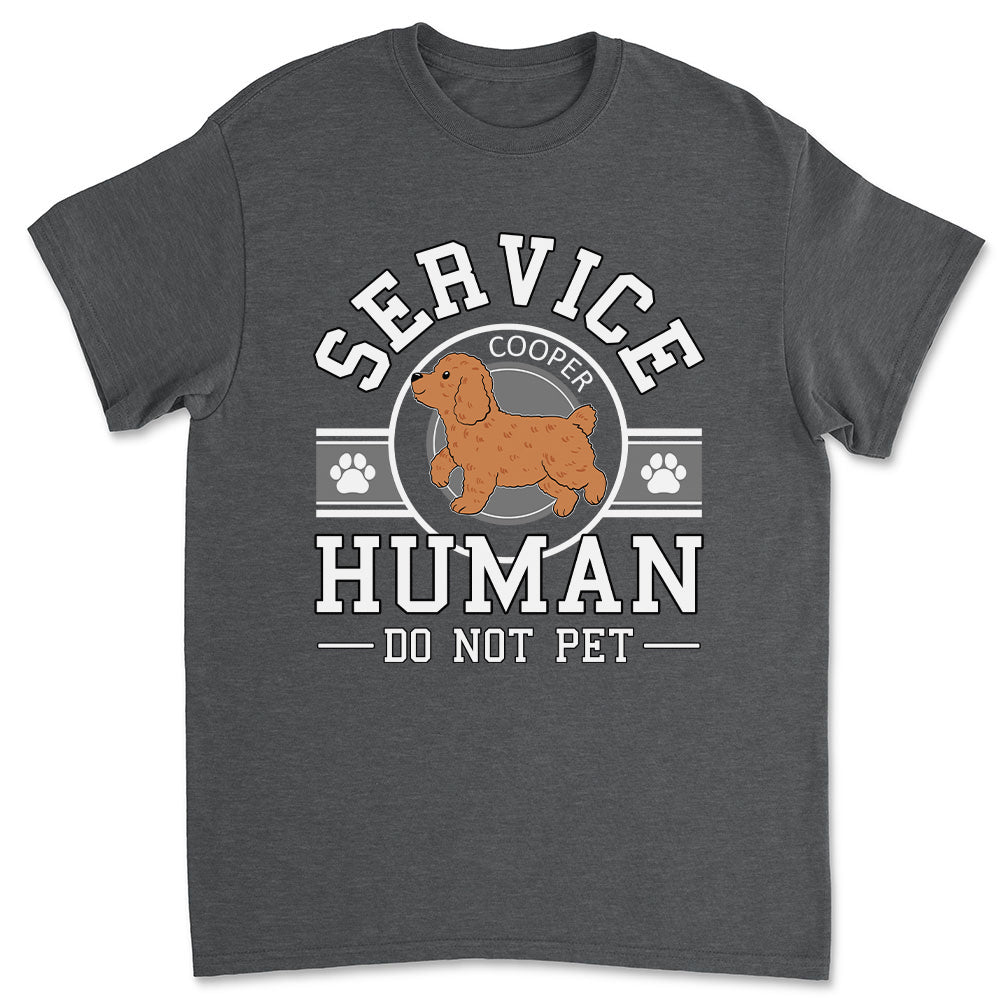 Service Human Logo 2 - Customizable Unisex Personalized T - shirt for Pet Lovers