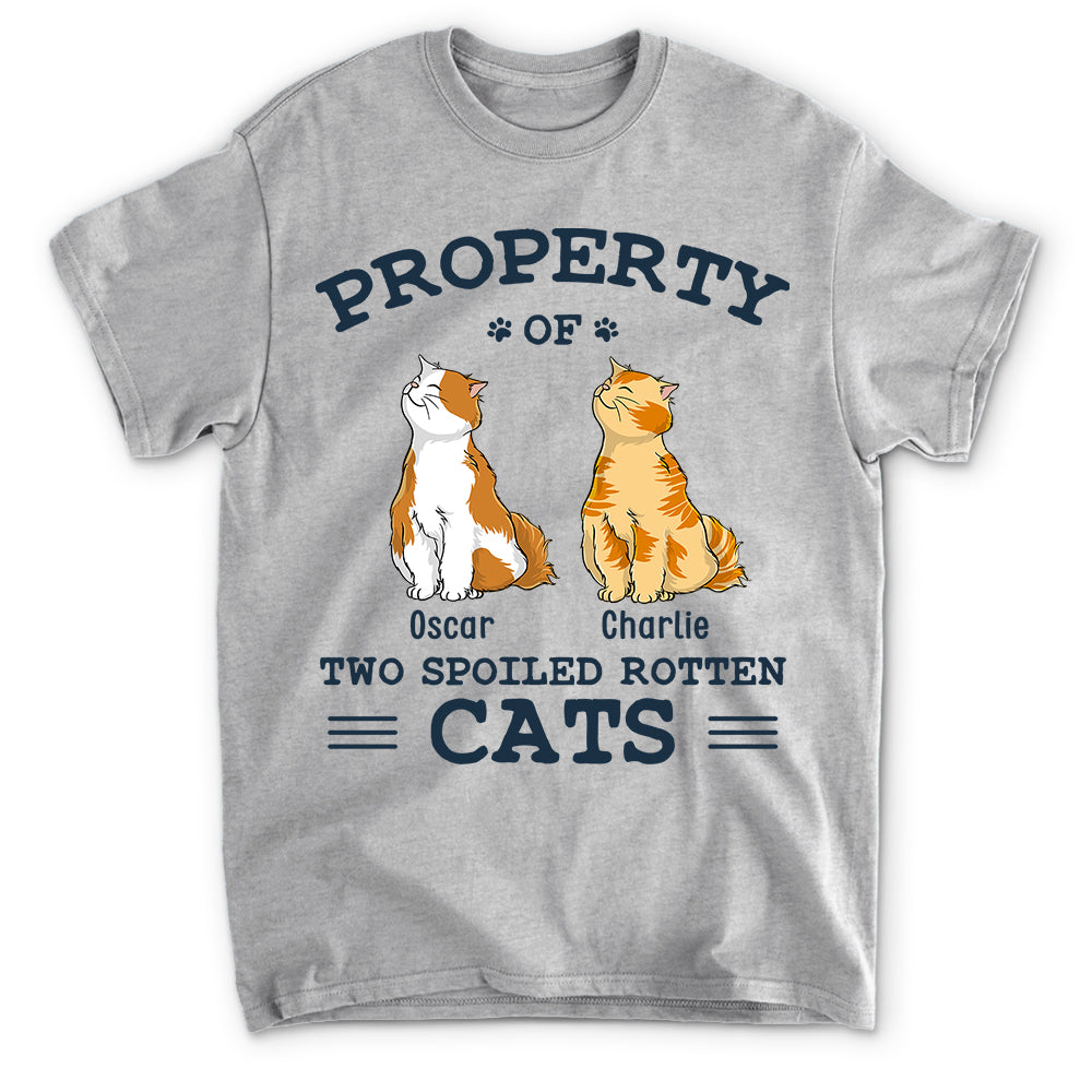 Cats' Property - Customizable Unisex Personalized T - shirt for Pet Lovers