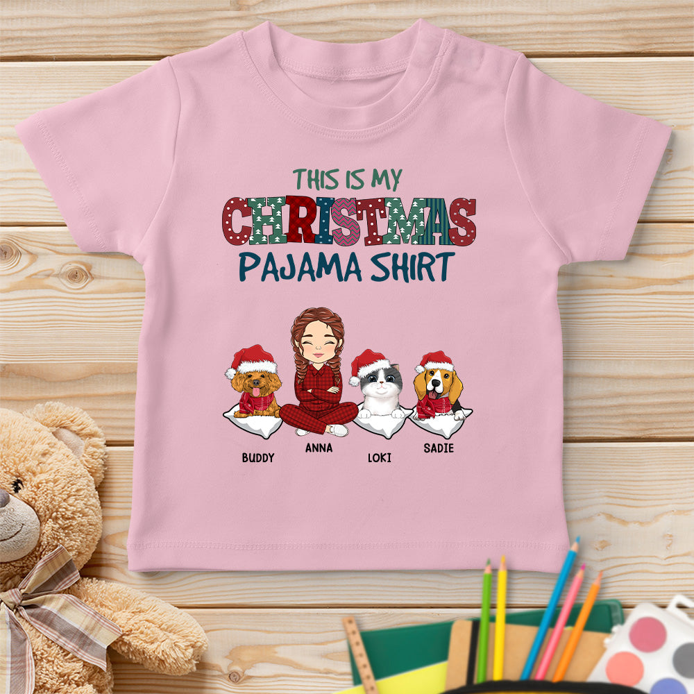 Customizable Pets Christmas Youth T - shirt: Perfect Personalized Gift