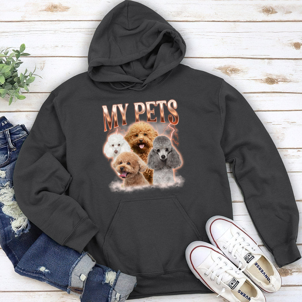 Custom Pet Face Vintage Edition 3 - Exclusive Personalized Hoodie for Pet Lovers