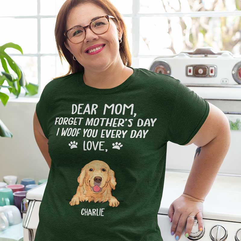 I Woof You - Customizable Premium Dog Mom T-shirt