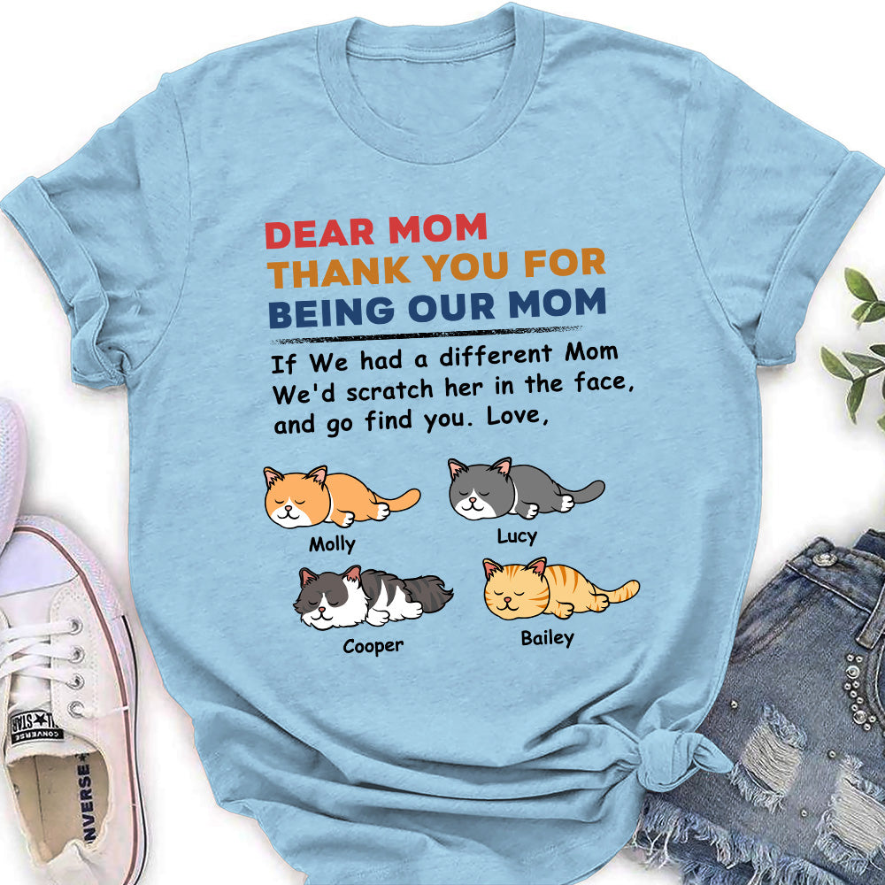 Personalized Custom Women's 'Claw Her Face' T-shirt - Ideal Gift for Pet Lovers
