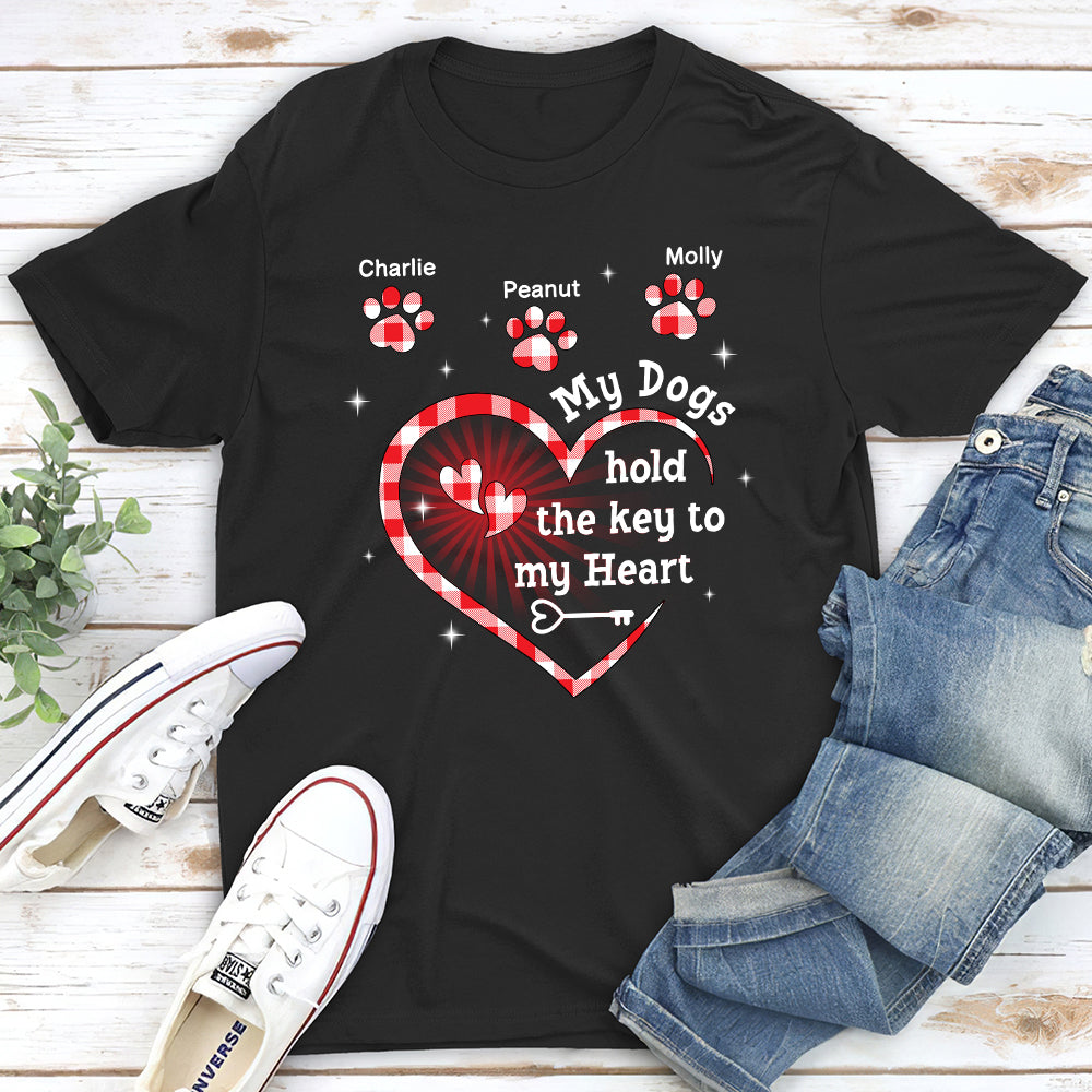 Personalized Custom Unisex 'My Dog Holds The Key' T-shirt - Ideal Gift for Pet Lovers