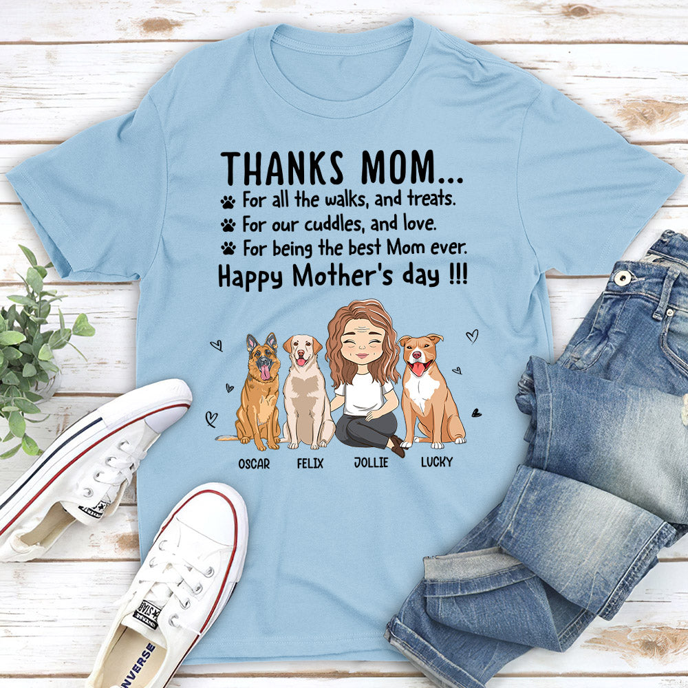 Thanks Mom - Customizable Unisex Personalized T - shirt for Pet Lovers