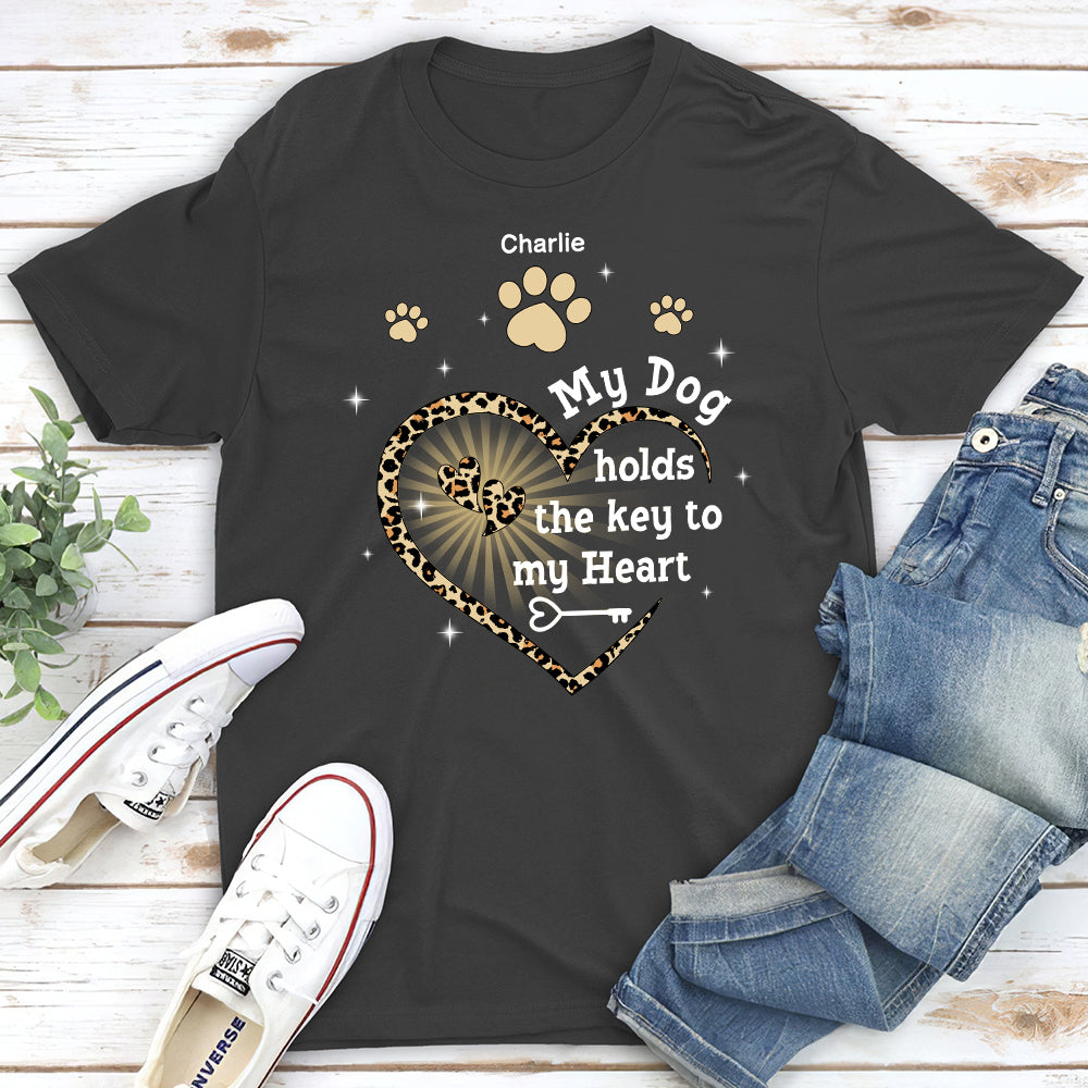 Personalized Custom Unisex 'My Dog Holds The Key' T-shirt - Ideal Gift for Pet Lovers