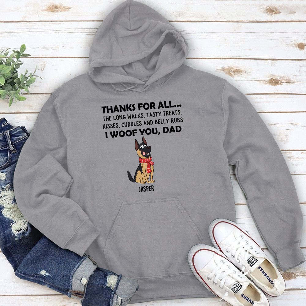 Personalized Custom 'Thanks For All' Hoodie - Ideal Gift for Pet Lovers