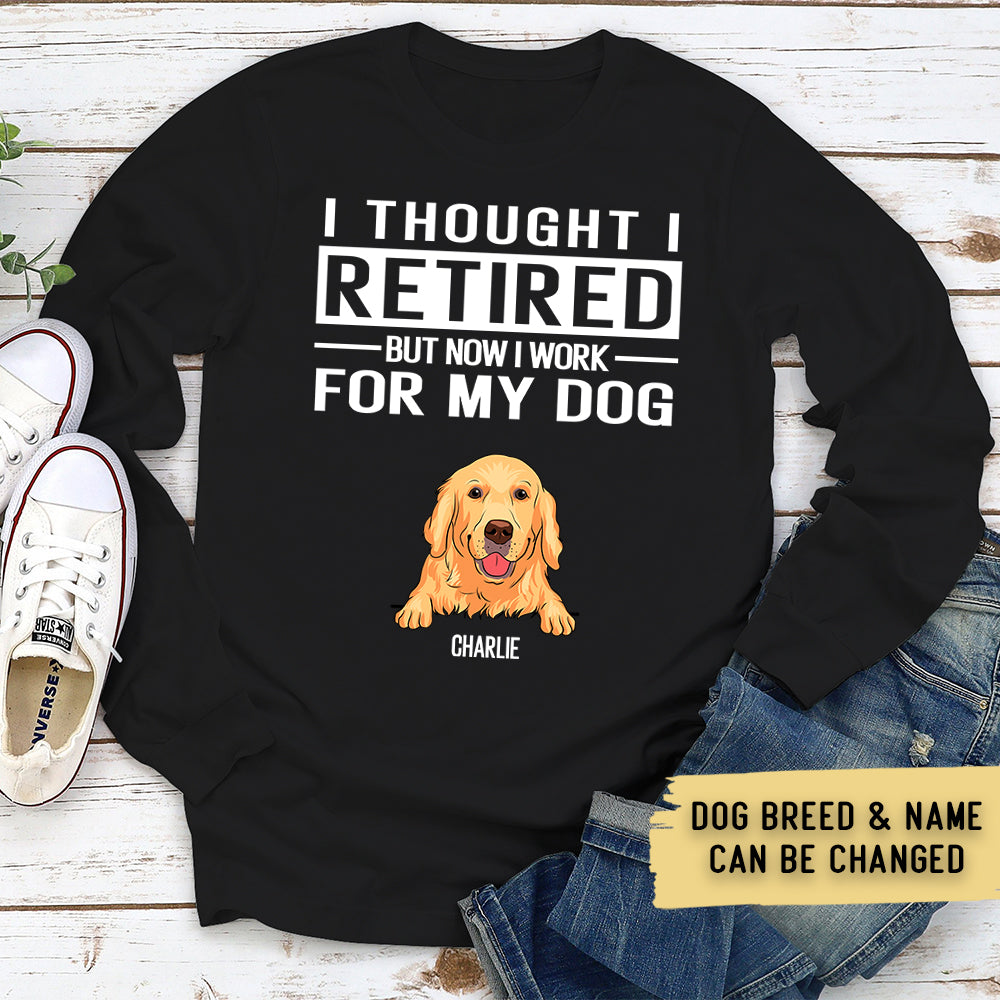 Customizable Personalized Long Sleeve Dog Lover T - shirt