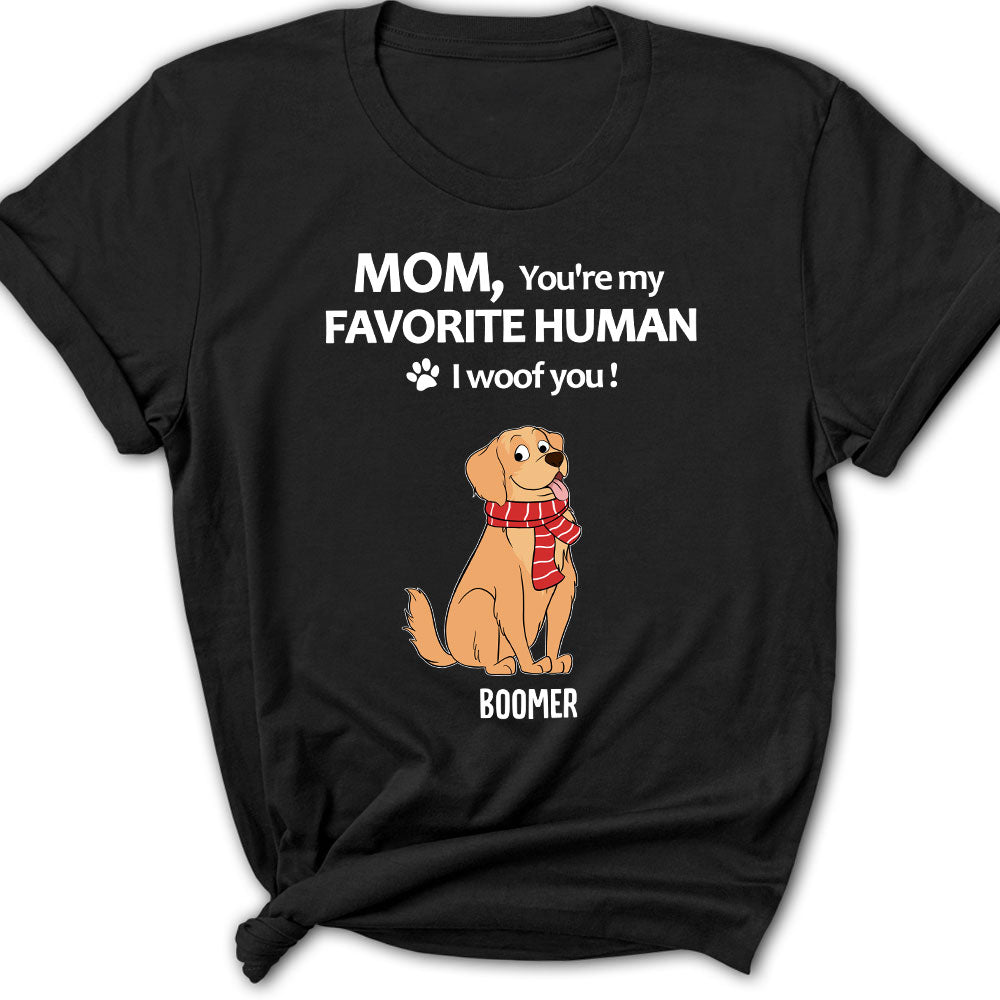 To My Favorite Human - Customizable Personalized Women's Pet Lover T-shirt