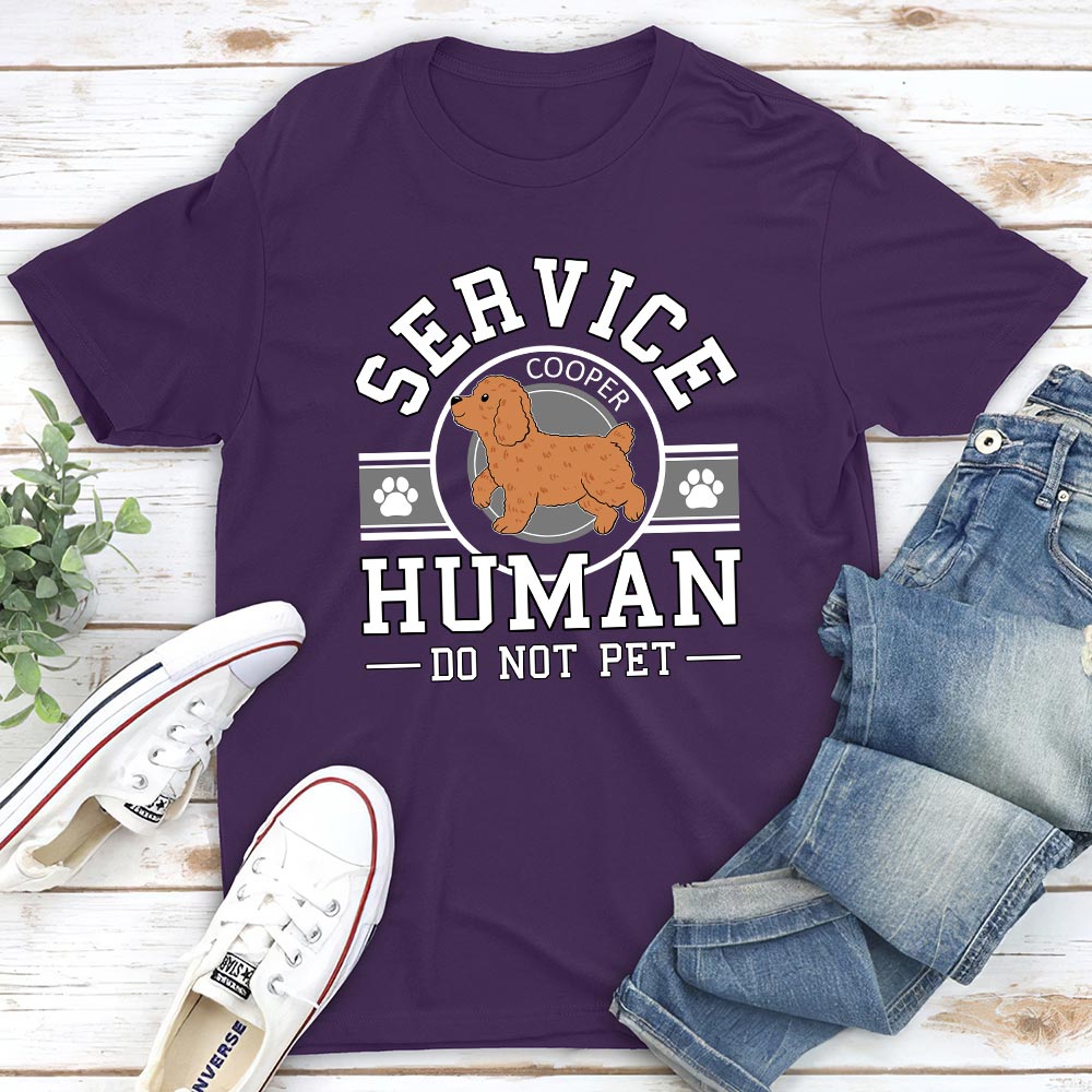 Service Human Logo 2 - Customizable Unisex Personalized T - shirt for Pet Lovers