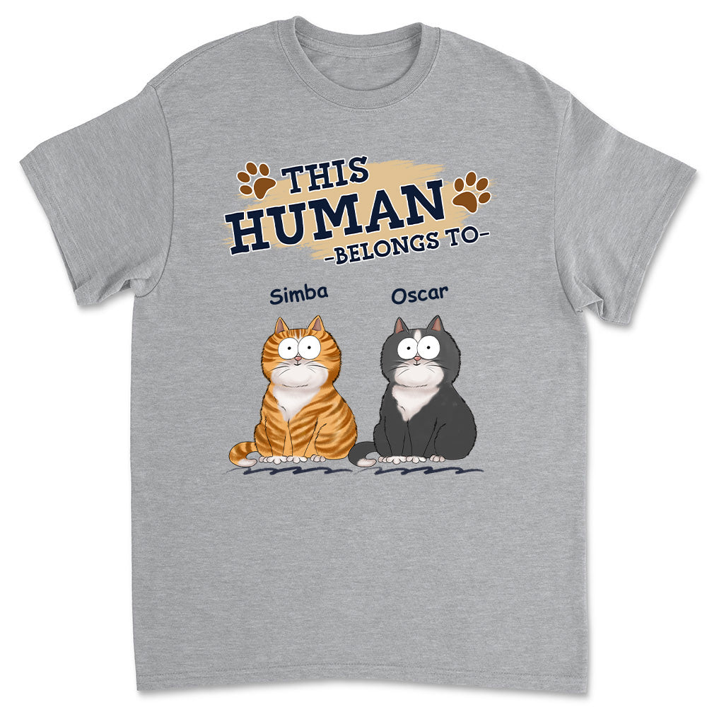 Personalized Unisex 'Belongs To My Cat' T-shirt - Ideal Gift for Pet Lovers