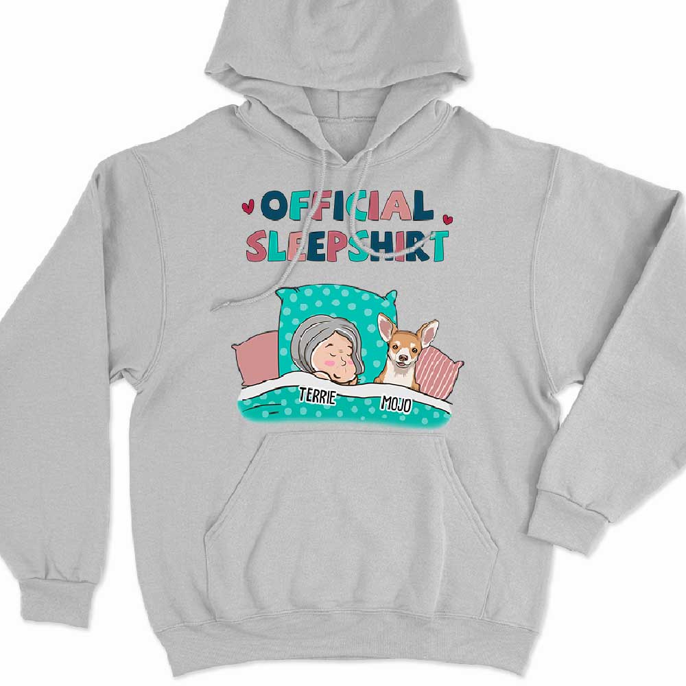 Personalized Custom Pet Lover's Official Sleep Hoodie
