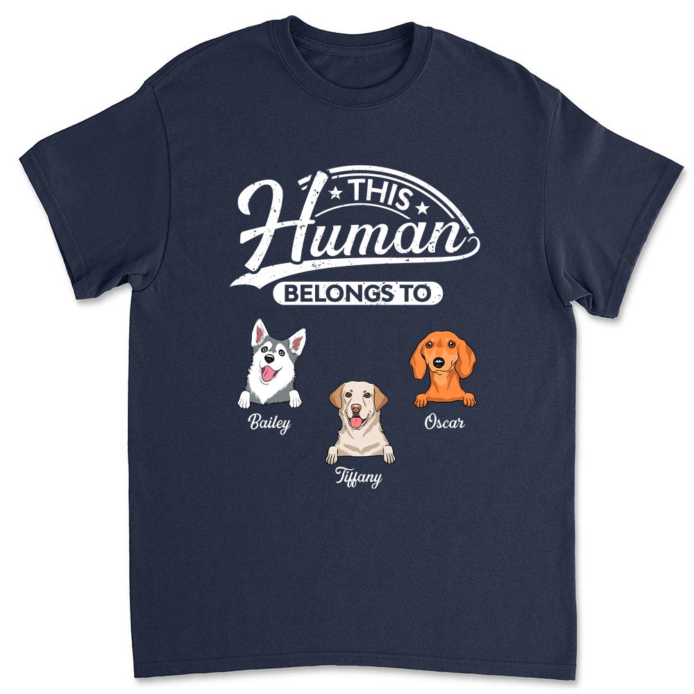 Human Belongs 2 - Exquisite Personalized Premium T-shirt for Pet Lovers