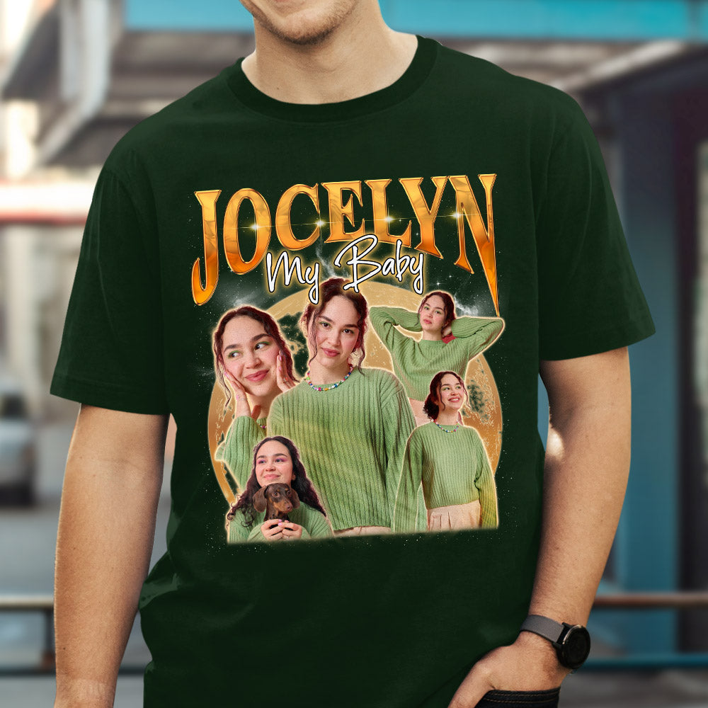 Custom Face Vintage Unisex Personalized T - shirt: Version 1