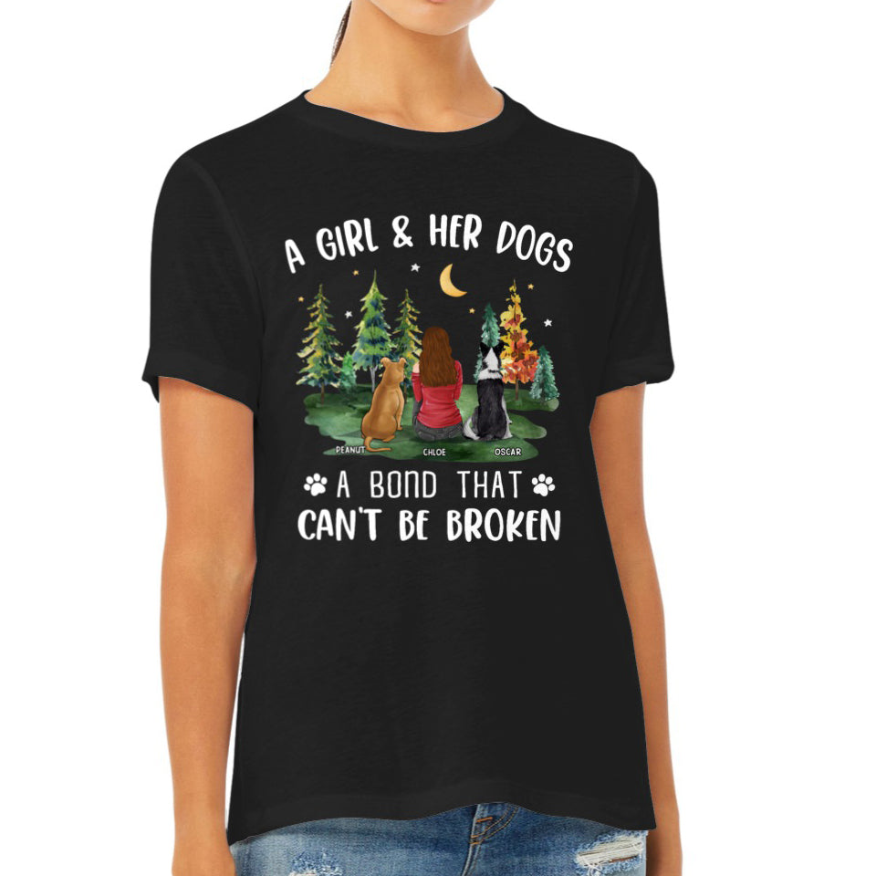 Personalized Unisex 'A Girl And Her Dog' T-shirt - Ideal Gift for Pet Lovers