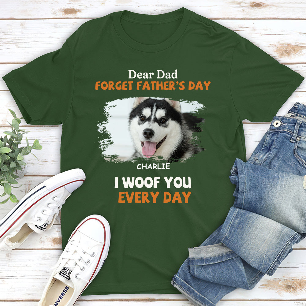 Daily Woofing Lying Dog Personalized Unisex T-shirt - Ideal Gift for Pet Lovers