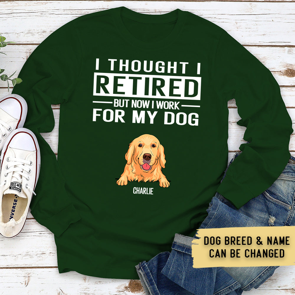 Customizable Personalized Long Sleeve Dog Lover T - shirt